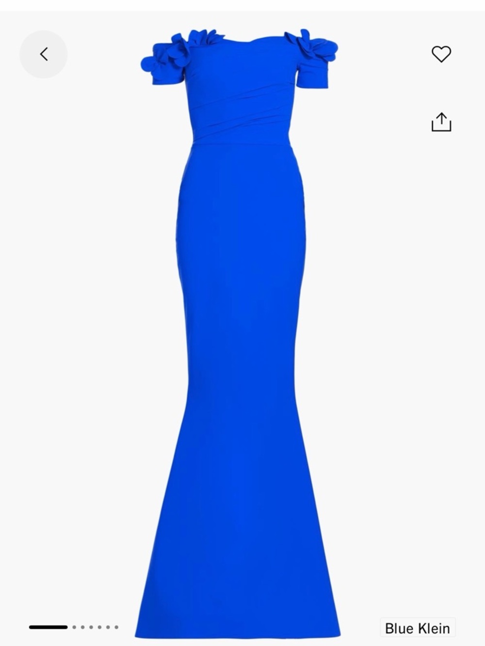Chiara Boni Vibrant Blue Mermaid Gown